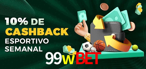 10% de bônus de cashback na 99wbet