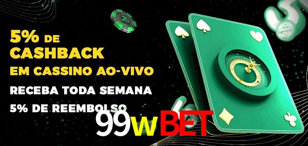 Promoções do cassino ao Vivo 99wbet